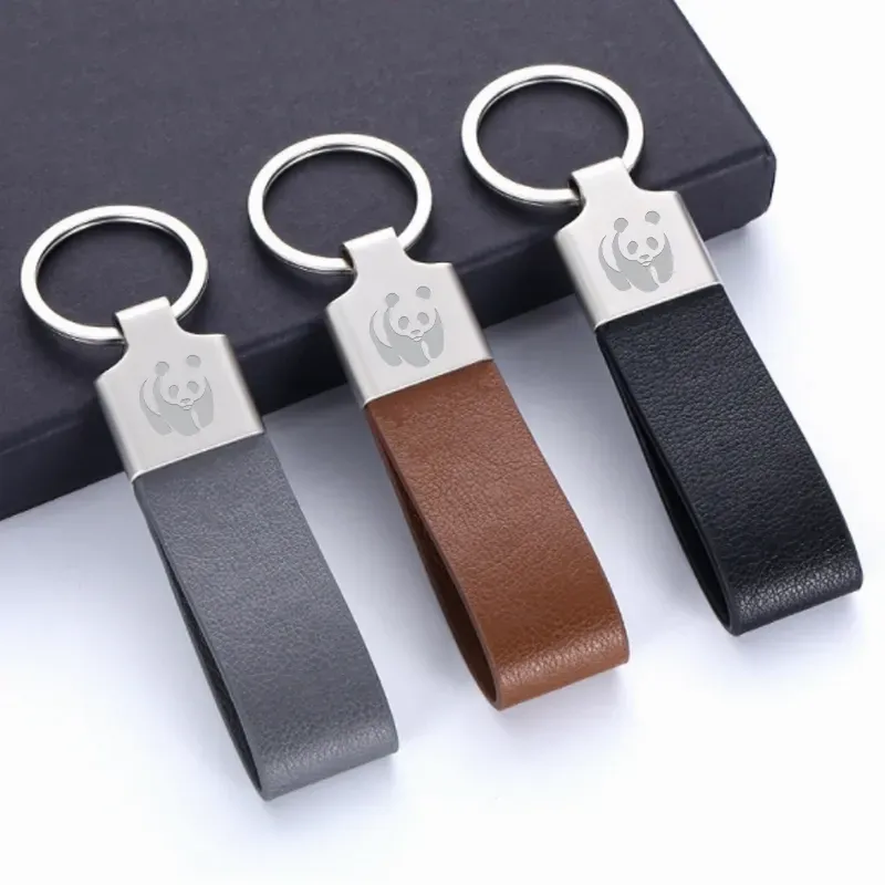 Leather Keychain - Custom Promo Now - UK