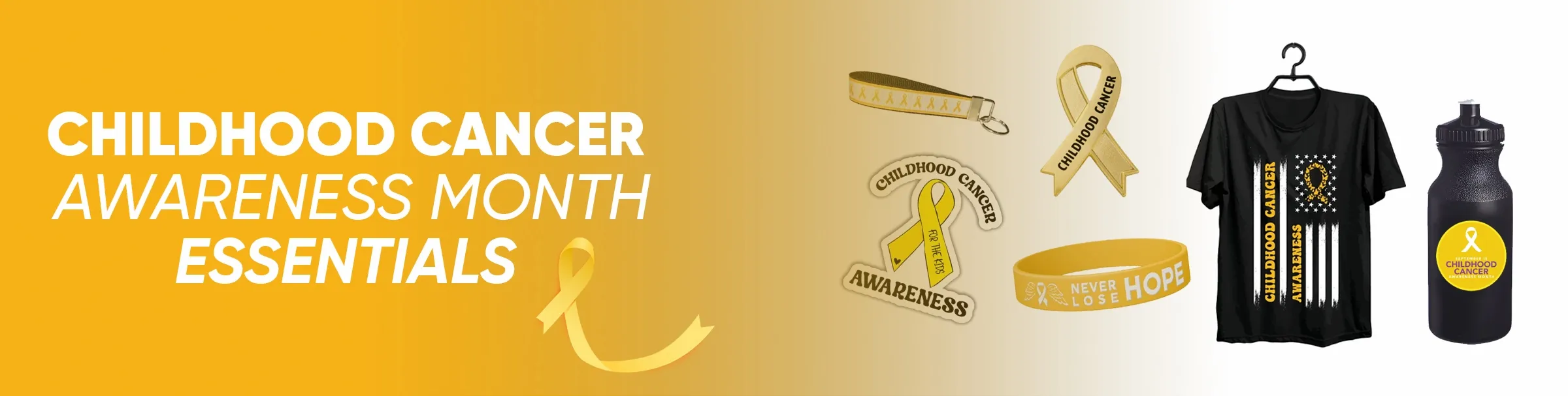 CustomPromoNow.co.uk Childhood Cancer Awareness Month