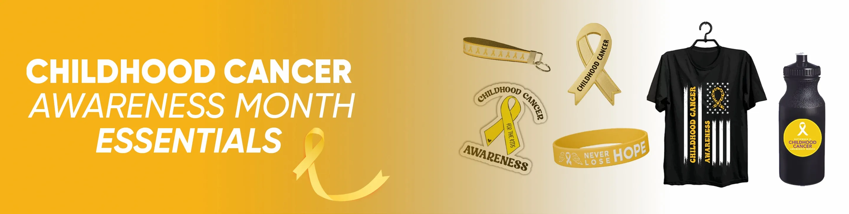 CustomPromoNow.co.uk Childhood Cancer Awareness Month