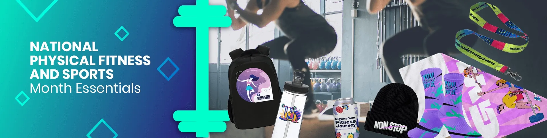 CustomPromoNow.co.uk National Physical Fitness and Sports Month