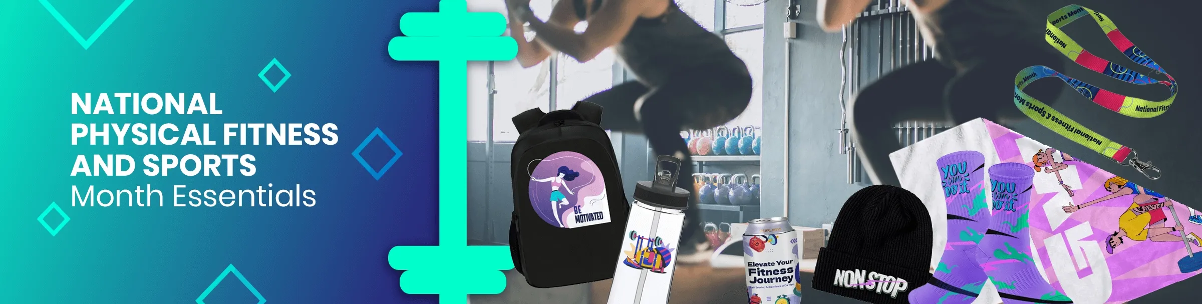 CustomPromoNow.co.uk National Physical Fitness and Sports Month