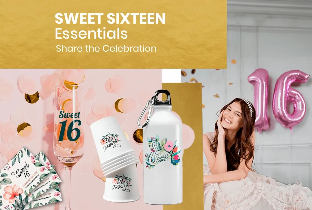 CustomPromoNow.co.uk Sweet Sixteen