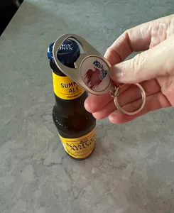 CustomPromoNow.co.uk - Multi-use Alloy Bottle Opener Keychain