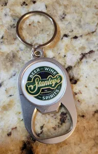 CustomPromoNow.co.uk - Multi-use Alloy Bottle Opener Keychain