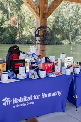 Custom Rectangle Table Covers - Castin for a Cause Fishing Tournament