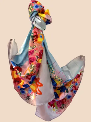 Shawl - This is one of my paintings printed on to the scarf