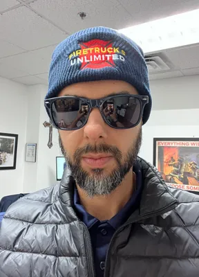 Soft Acrylic Fiber Beanies - Photo wearing beanie