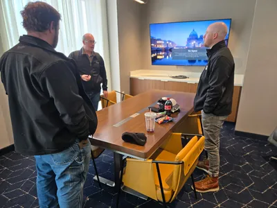 We just onboarded another tech and hes wearing custom tees proud