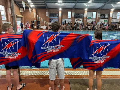 Custom Beach Towels - Novocastrian Swim Club