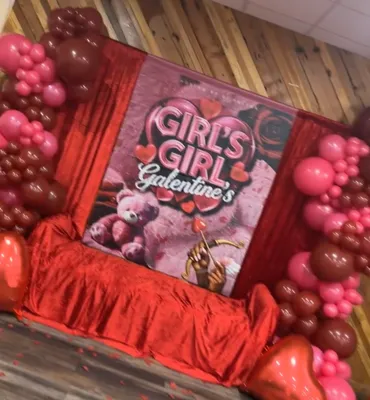 This was a Galentines event This is a SS from a video but it does no justice I order all of my backdrops from you all From the quality to the shipping everything is amazing