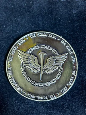 These coins were made as a limited edition to give away with the first 25 purchases from the bands merch stall at their album launch gig The gig is happening next week and Im sure they will be a huge hit