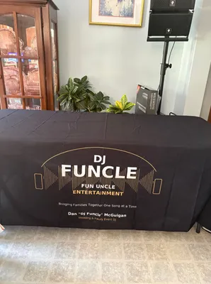 Custom Rectangle Table Covers - DJ my Nieces wedding