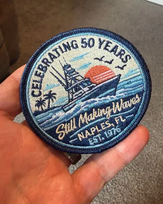50th birthday fishing trip The patch looked just like what ChatGPT created and they even turned it around and had it shipped in under five days Def recommend and will use again