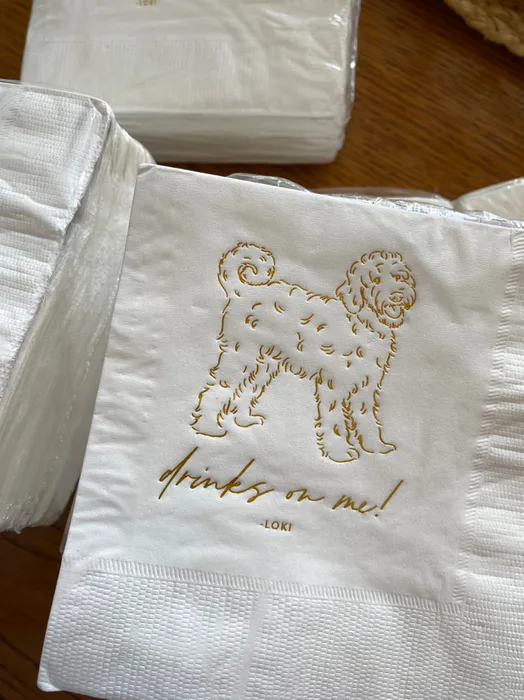 CustomPromoNow.co.uk - Custom Foil Stamped Beverage Napkin