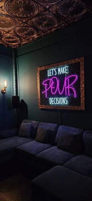CustomPromoNow.co.uk - Let's Make Pour Decisions Neon Signs