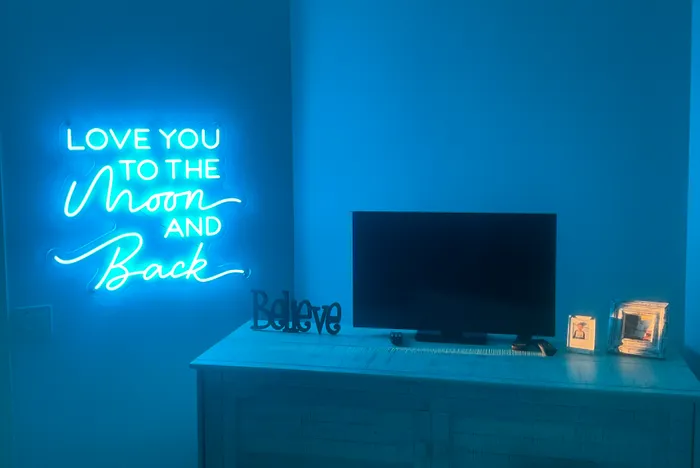 CustomPromoNow.co.uk - I Love You To The Moon And Back Neon Sign
