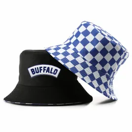 Checkered Cotton Bucket Hat - Custom Promo Now - UK
