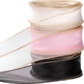 Blank Metallic Edge Wavy Ribbon - Custom Promo Now - UK