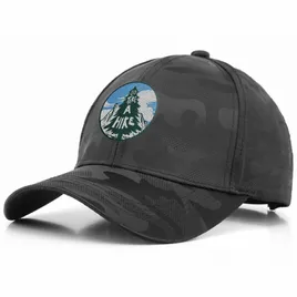Dark Camou Polyester Baseball Cap - Custom Promo Now - UK