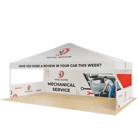 Custom Outdoor Trade Show Displays Heavy Duty 20ft X 10ft - Custom Promo Now - UK