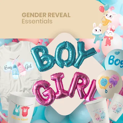 Gender Reveal Essentials - Custom Promo Now - UK
