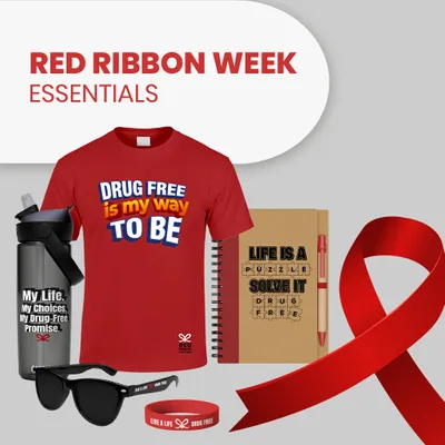 Red Ribbon Week Essentials - Custom Promo Now - UK
