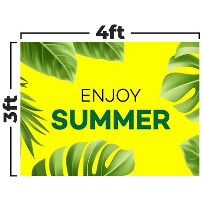 4 x 3 ft 4 x 3 ft - Custom Promo Now - UK