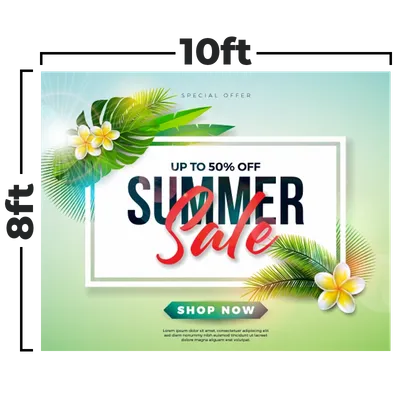 10 x 8 ft 10 x 8 ft - Custom Promo Now - UK