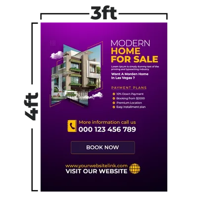 3 x 4 ft 3 x 4 ft - Custom Promo Now - UK