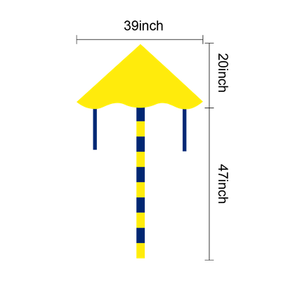 20in L x 39in W (47in Tail Length)