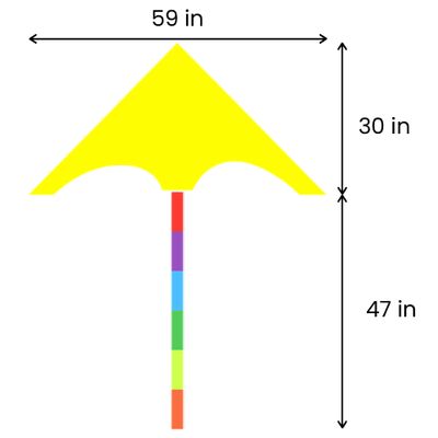 30in L x 59in W (47in Tail Length)