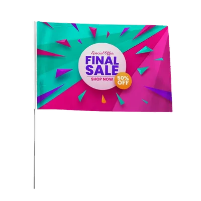 Hand Flag - Custom Promo Now - UK