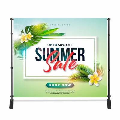 Adjustable Stand Banners - Custom Promo Now - UK