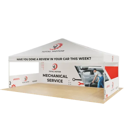 Custom Outdoor Trade Show Displays Heavy Duty 20ft X 10ft - Custom Promo Now - UK