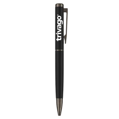 Elegant Black Metal Ball Pen - Custom Promo Now - UK