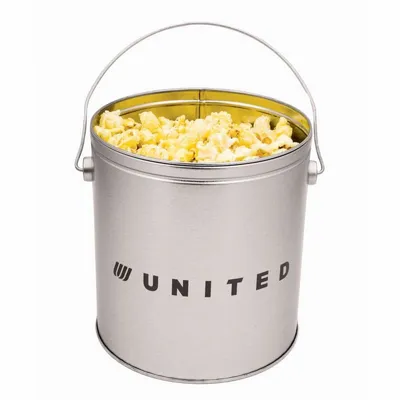 One Gallon Popcorn Tin - Butter Popcorn - Custom Promo Now - UK