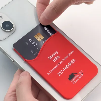 Silicone Phone Wallet Card Holder - Custom Promo Now - UK