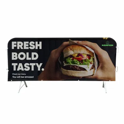 Crowd Barrier Covers - Custom Promo Now - UK