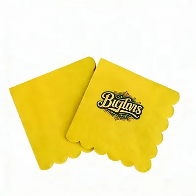 Scallop Beverage Napkins - Custom Promo Now - UK