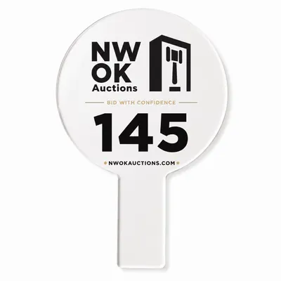 Foam Auction Paddles - Custom Promo Now - UK