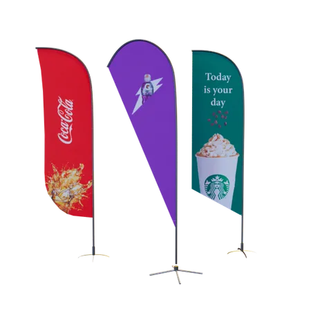 Tradeshow Flags - Custom Promo Now - UK