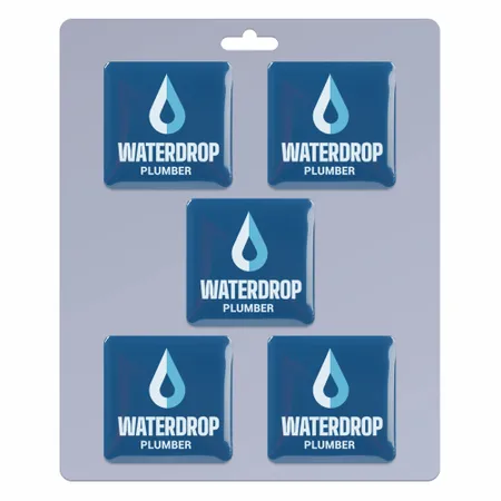 5 pack_Square Lapel Pin 1.25 inch - Custom Promo Now - UK