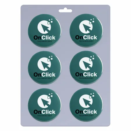 6 pack_Round Lapel Pin 1.25 inch - Custom Promo Now - UK