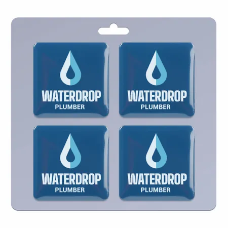 4 pack_Square Lapel Pin 1.25 inch - Custom Promo Now - UK