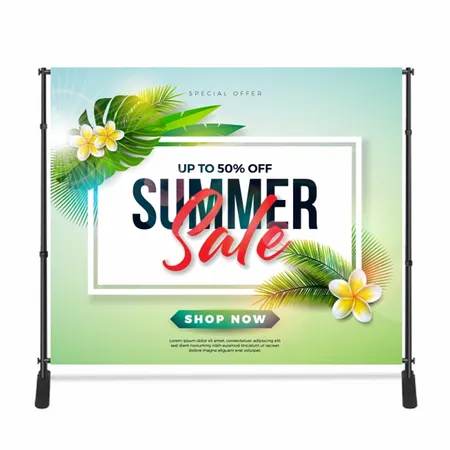 Adjustable Stand Banners - Custom Promo Now - UK