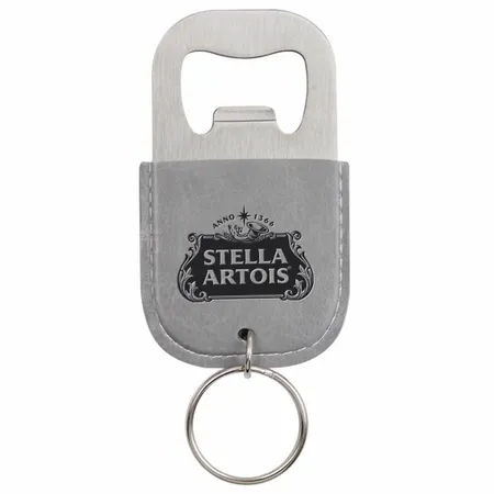 Leather Bottle Opener Keychain Leather Bottle Opener Keychain - Custom Promo Now - UK