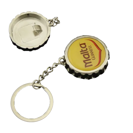 Bottle Cap-shaped Bottle Opener Keychain Bottle Cap-shaped Bottle Opener Keychain - Custom Promo Now - UK