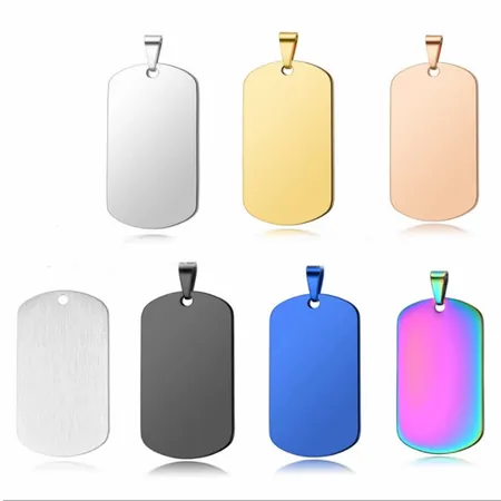 Sleek Military Dog Tag Metal Keychain Sleek Military Dog Tag Metal Keychain - Custom Promo Now - UK