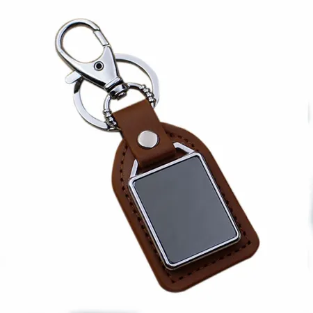 Premium Leather & Metal Keychain Premium Leather & Metal Keychain - Custom Promo Now - UK