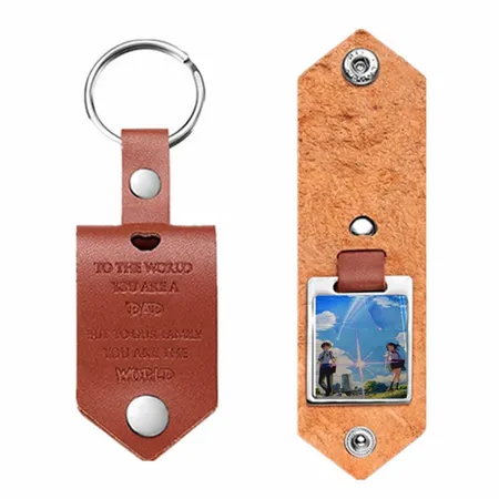 Artistic Laser Cut Leather Keychain Artistic Laser Cut Leather Keychain - Custom Promo Now - UK